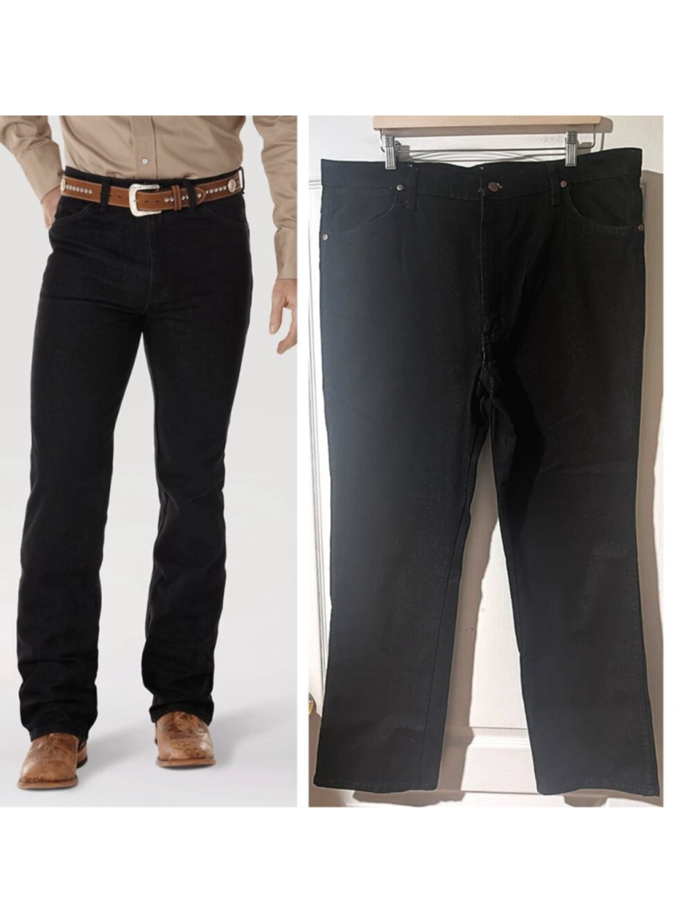 Wrangler | Men's Jeans Cowboy Cut 938 Slim Fit Stretch Black (40x32")